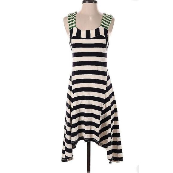 Anthropologie HWR Monogram Sz XS Split Stripes Striped Tank Dress Sundress - Picture 2 of 7